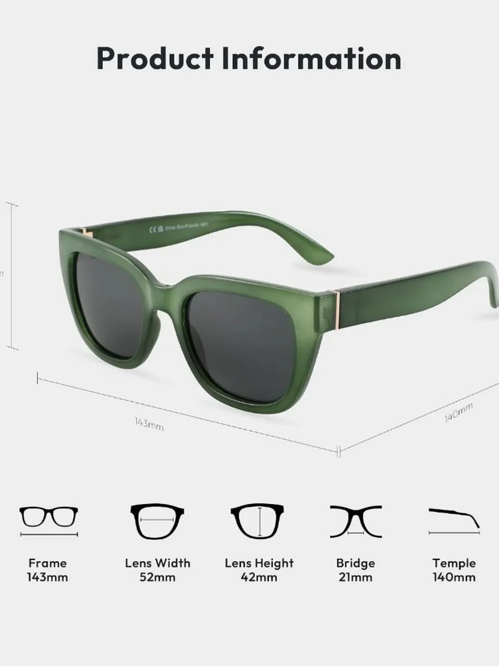 Women's UV400 Vintage Polarized Square Sunglasses - Stylish Outdoor Essential